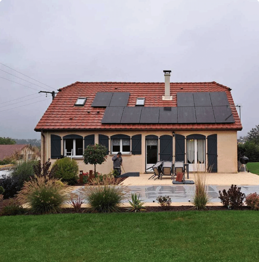 DOmpaire-real Installation photovoltaïque chez un particulier à Dompaire (88)